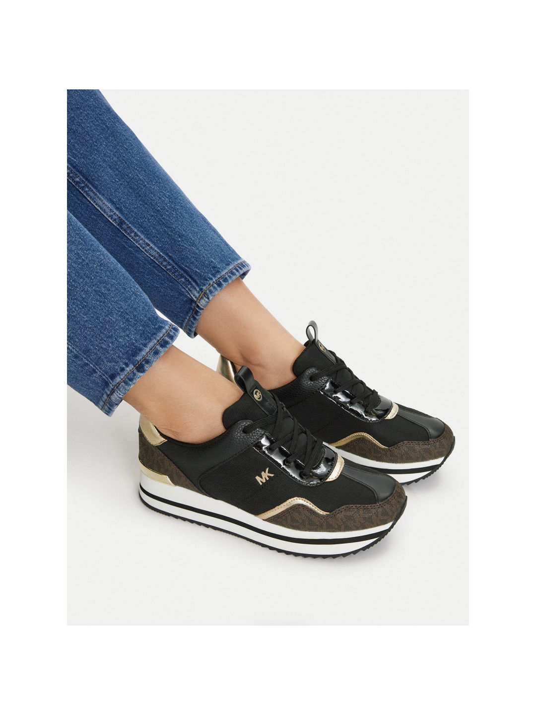 Sneakersy MICHAEL Michael Kors 43R4RNFSCD Černá